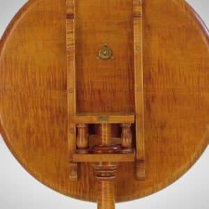 Candlestand Made of Tiger Maple - Birdcage