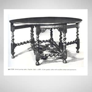 Foldable Joined Gateleg Table - Original